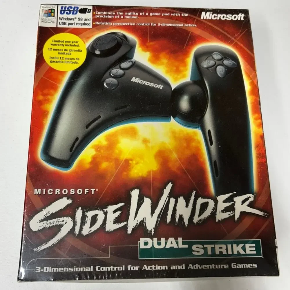 Microsoft Windows 98 Sidewinder Dual Strike USB PC Controller Gamepad NEW Sealed